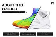 Nike Air Jordan 7 PSD Mockup, a Product Mockup by sophiesconcepts (Thumbnail 2 of 2)