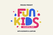 Funkids - Playful Font, a Font by Flawless And Co (Thumbnail 1 of 10)