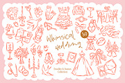 Whimsical love and wedding doodles, an Object Graphic by DesignThatMatters (Thumbnail 1 of 11)
