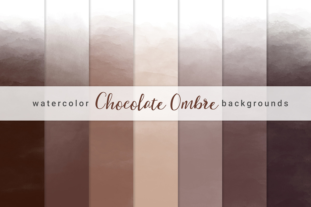 Brown Watercolor Backgrounds, a Texture Graphic by KitsPix (Photo 1 of 4)
