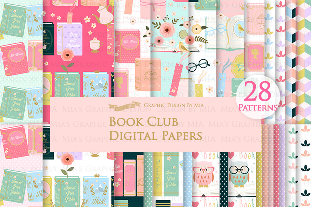 Book, Book Club, I Love Books, an Education Illustration by Mia's Graphic Design (Photo 6 of 9)