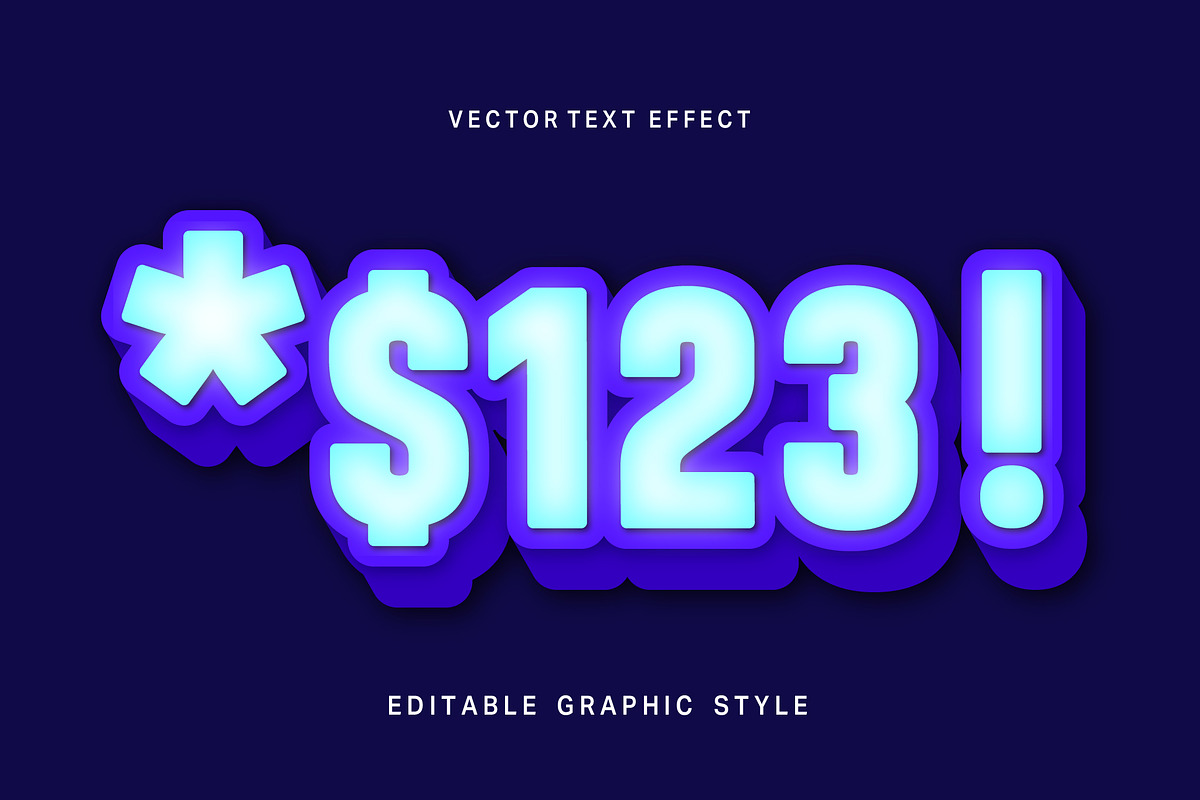 Neon Glow Bold Text Effect preview 2