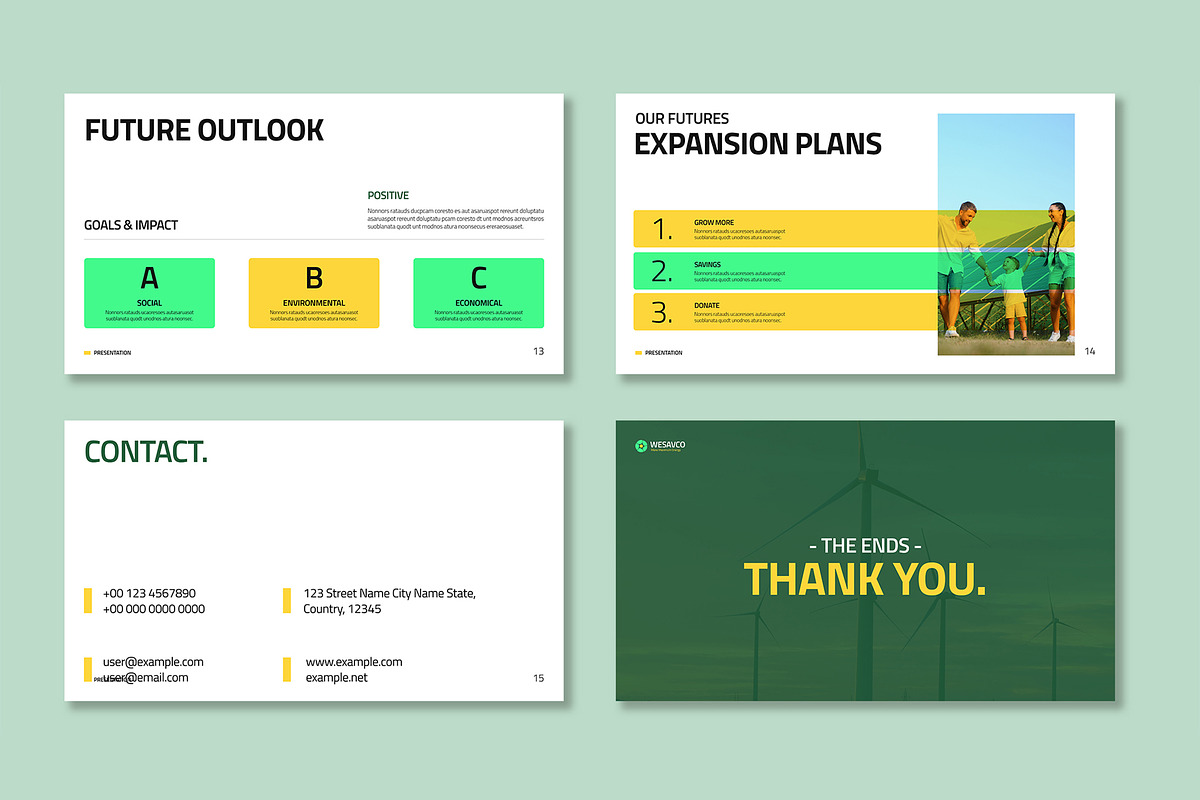 Green Energy Sustainability, a Presentation Template by Mighty-Slide (Photo 5 of 5)