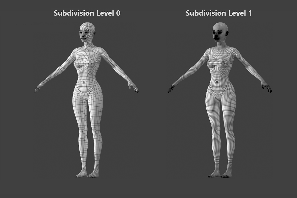 Stylized Female 01 A-Pose Base Mesh, a Characters & Person 3D Model by VK Studio (Photo 20 of 27)