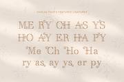 Cholas Modern Christmas Font Display, a Serif Font by Cloverons (Thumbnail 6 of 10)