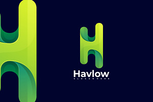 Letter H Gradient Colorful Logo