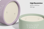 Glass Candle Mockup with Box, a Household Mockup by graphicsauce (Thumbnail 4 of 4)