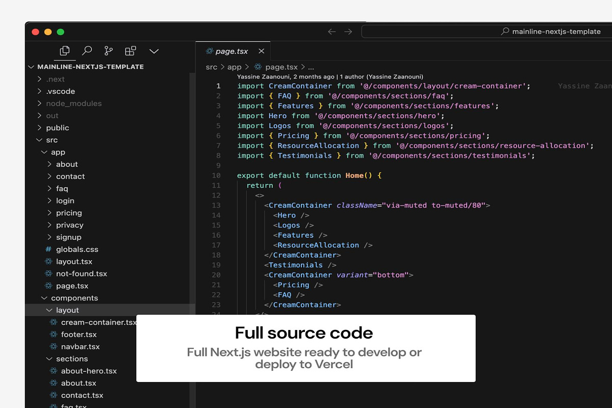 Mainline - Nextjs Template, a React Template by Lumina_ui_ux202 (Photo 4 of 4)