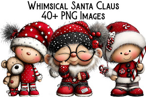 Whimsical Santa Claus Sublimation, an Illustration by Pixels.Craft