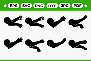 Animal Paw Limb Silhouette Vector, an Object Graphic by Artonix (Thumbnail 1 of 3)