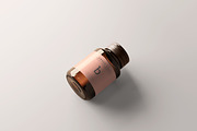 Amber Glass Bottle Mockups, a Cups & Container Mockup by pmvch (Thumbnail 9 of 20)