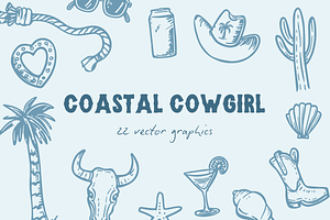 Coastal Cowgirl Graphics