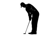 golfing swing silhouettes showcasing, an Illustration by Amazin_art (Thumbnail 13 of 31)