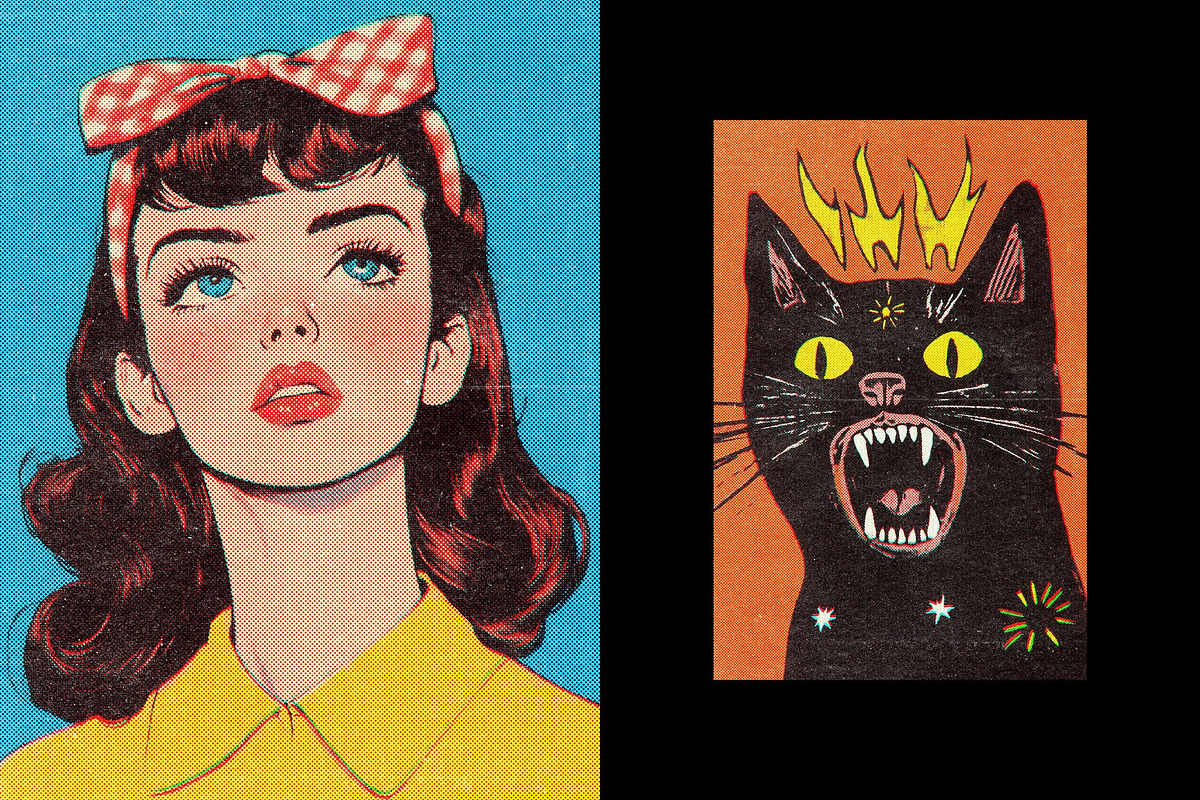 Retro Halftone Printer Design Effect, a Layer Style Add-On by Design Squad (Photo 2 of 7)