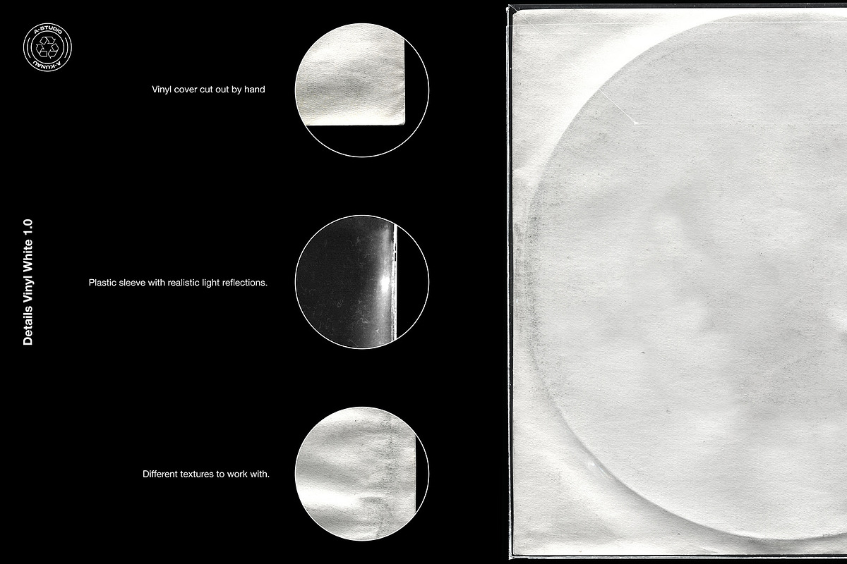 Vinyl Mockup Pack 4 in 1, a Packaging Mockup by A-Studio (Photo 7 of 13)