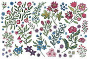 Folk Floral Seamless Patterns, a Pattern Graphic by Sonulkaster (Thumbnail 5 of 15)