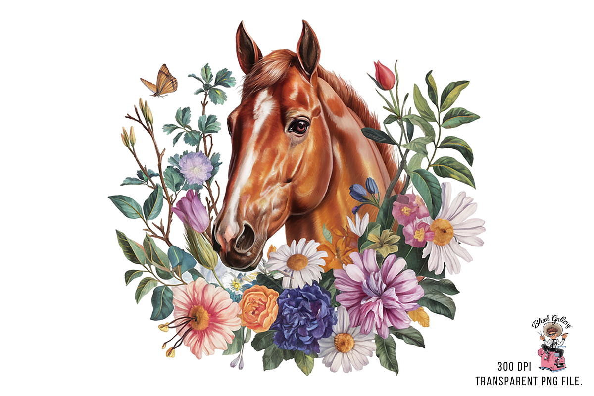 Horse Clipart PNG Bundle, a Graphic by Clipart Bloom (Photo 5 of 12)