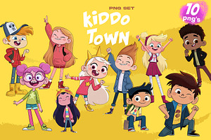 KIDDO TOWN 11 PNG Set, a Person Illustration by XiXong STUDIO