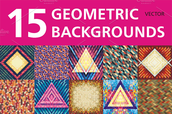 15 Geometric Backgrounds