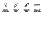 Animal veterinary tools Icon Set, an Outline Icon by Nurlan's shop (Thumbnail 5 of 6)