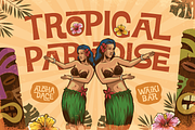 Mokila - Hawaiian Display Typeface, a Sans Serif Font by Burntilldead (Thumbnail 5 of 12)