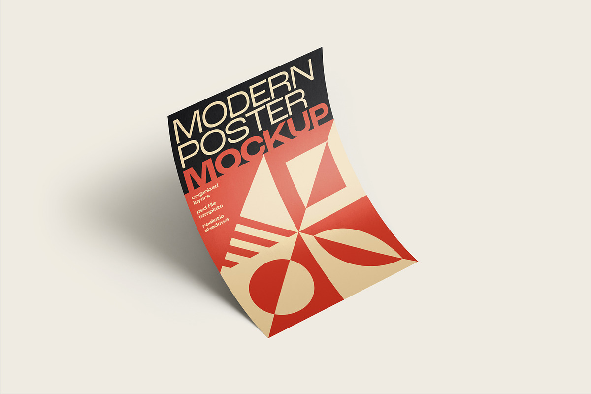 Modern Poster Mockup Set, a Print Template by Deeplab (Photo 8 of 25)