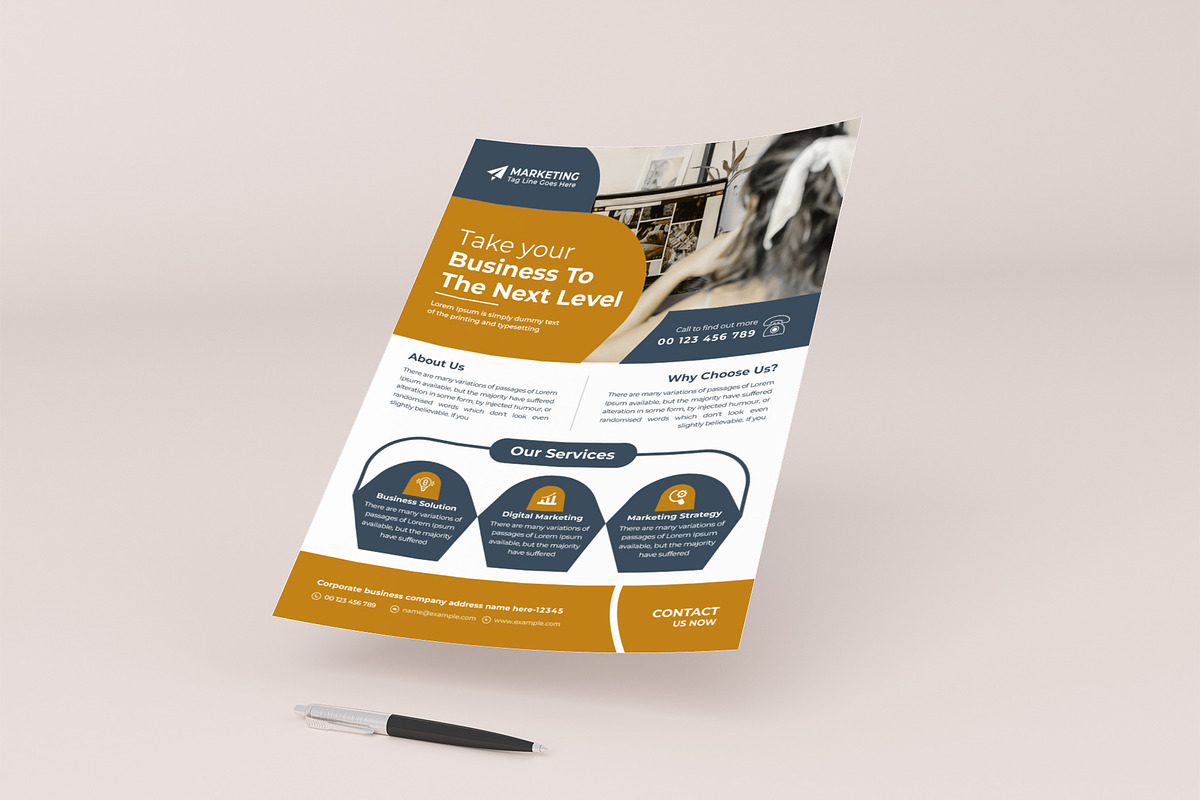 Corporate business flyers, a Flyer Template by Lakhan1998 (Photo 5 of 5)