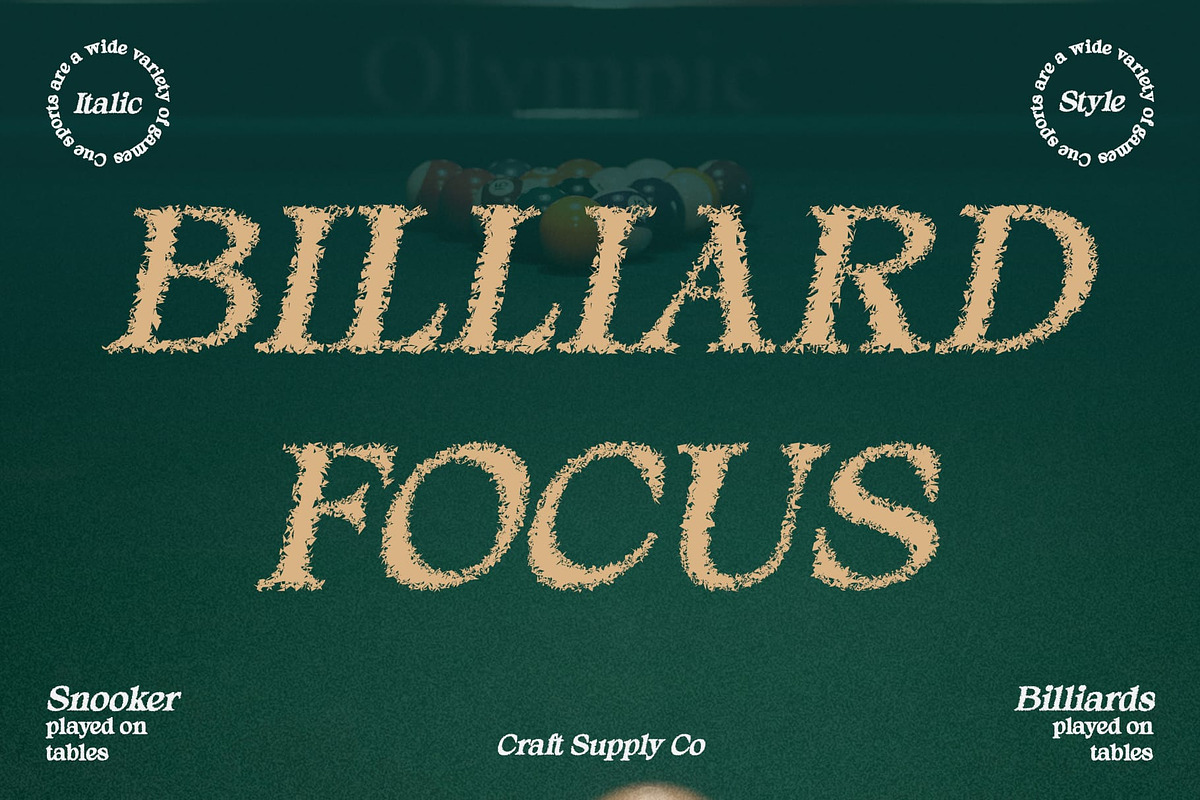 Alvinus Unfocus, a Serif Font by Craft Supply Co. (Photo 2 of 8)