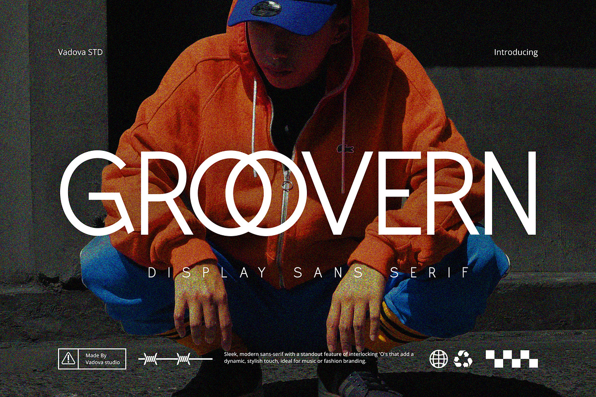 Groovern Sans Serif Font, a Sans Serif Font by Vadovastd (Photo 1 of 7)