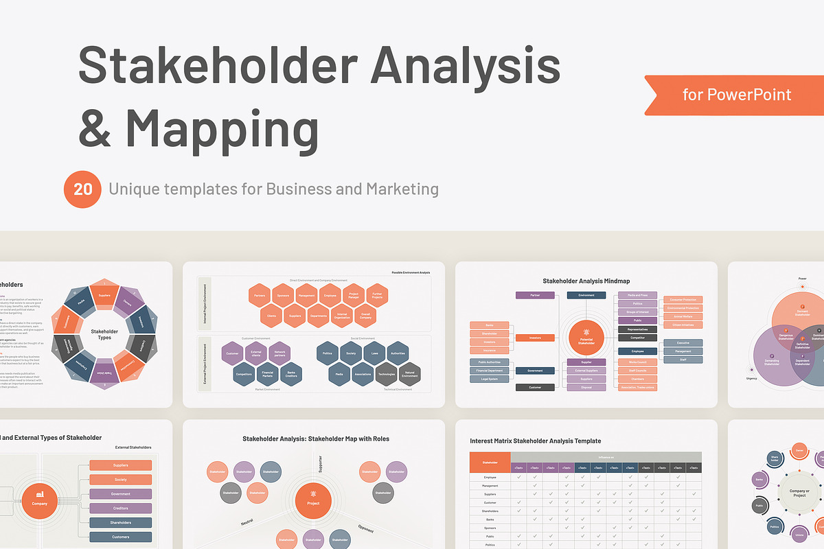 Stakeholder Analysis for PowerPoint, a Presentation Template by HiSlide.io (Photo 1 of 4)
