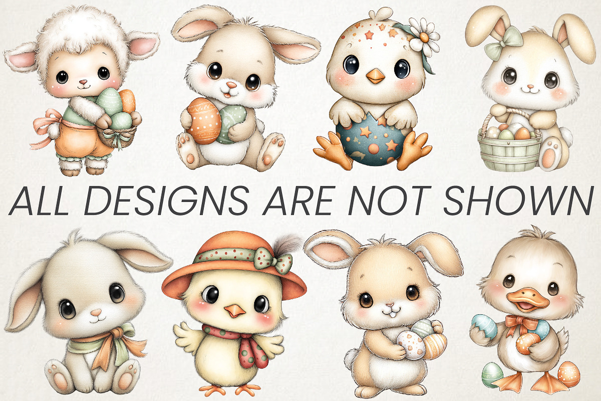 Cute Easter Celebration Clipart Pack, an Illustration by RobertsArt (Photo 6 of 6)