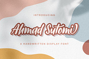 Ahmad Sutomi - Handwritten Font, a Script Font by StringLabs (Thumbnail 1 of 13)