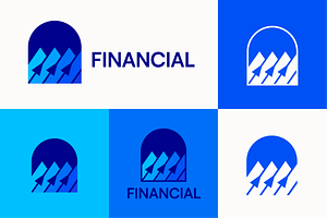 Fintech Arrow Growth Logo Financial, a Branding & Logo Template by Signatoro