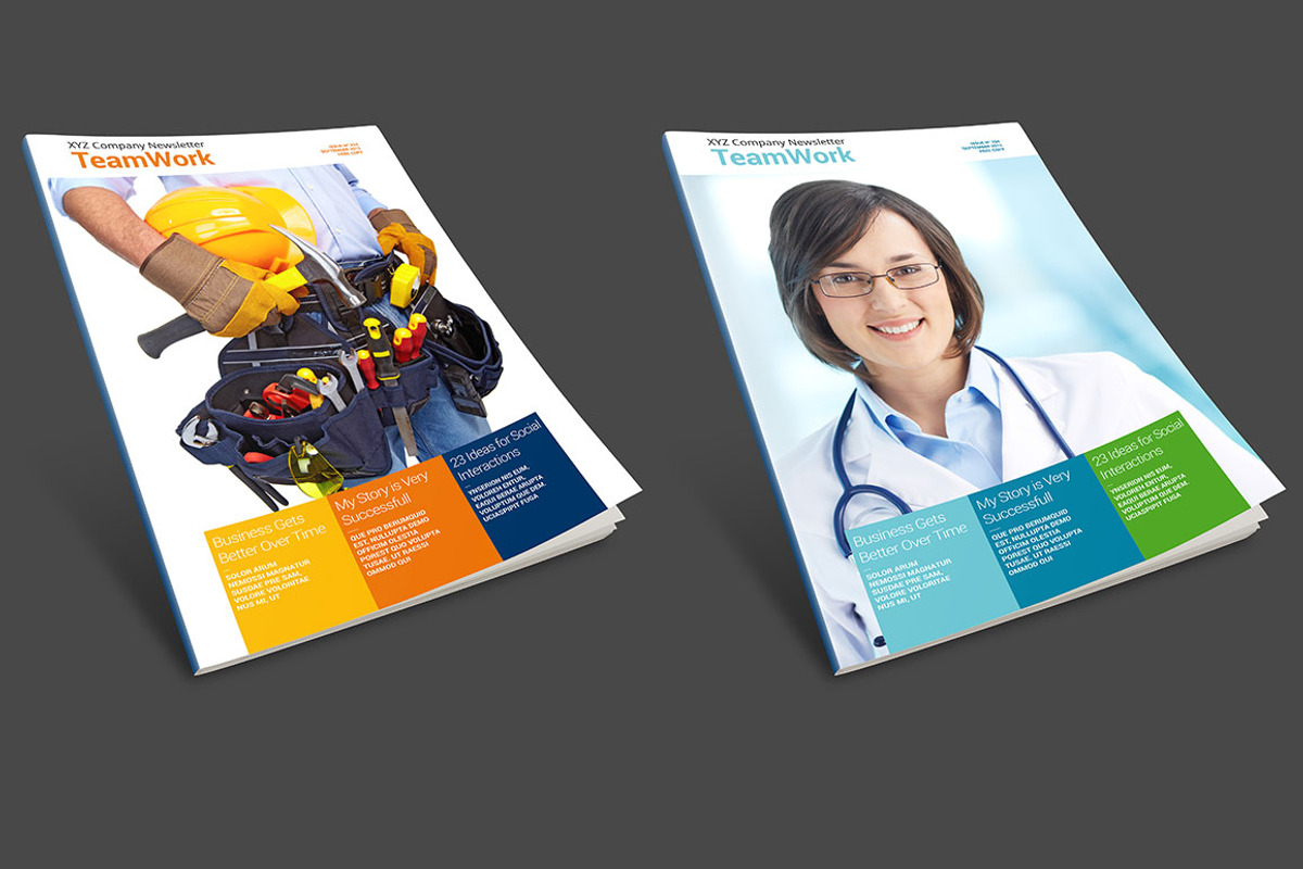 Light Business Newsletter, a Brochure Template by IndieStock (Photo 5 of 5)