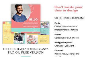 Colorful Instagram Canva Template