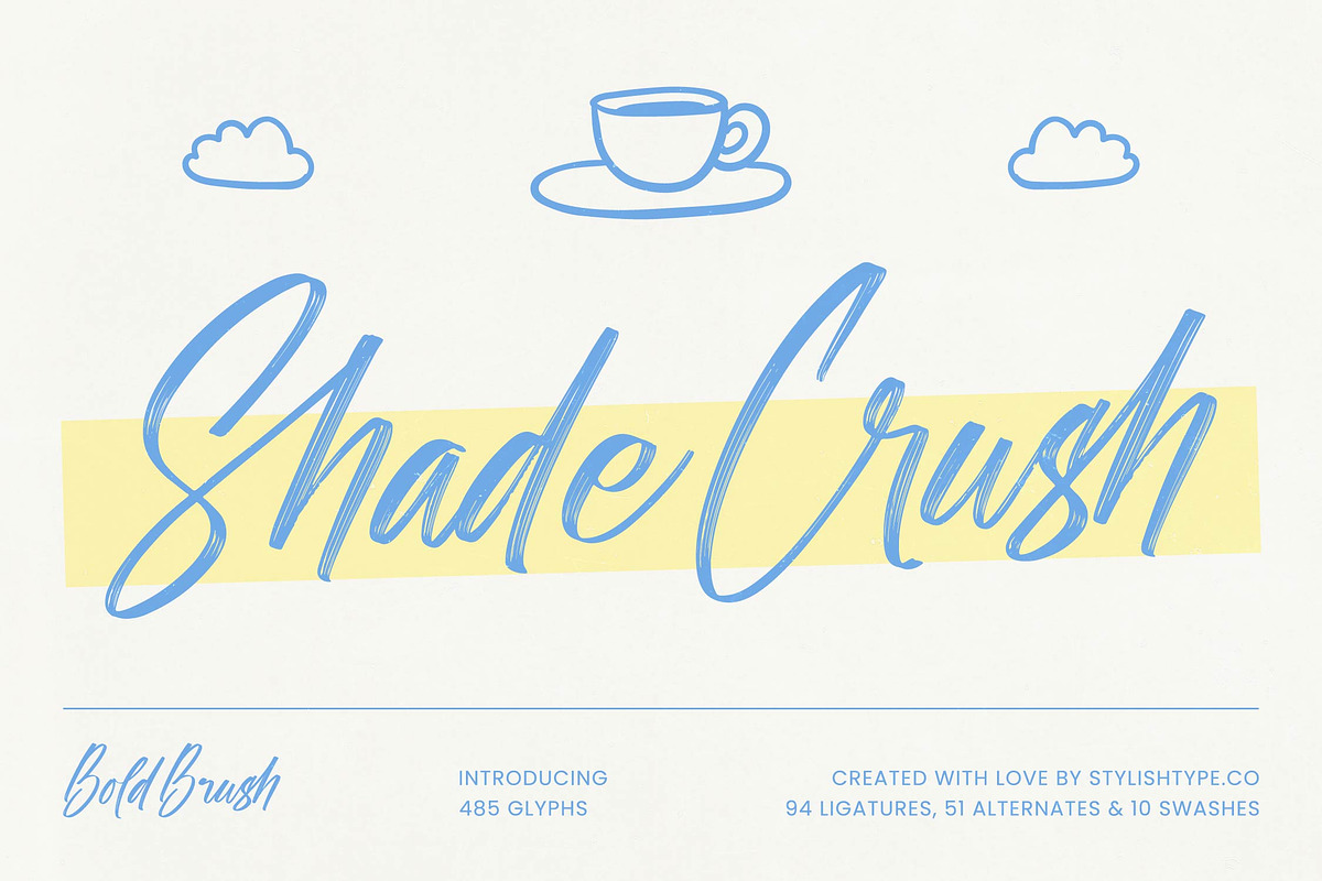 Shade Crush Bold Brush Font, a Script Font by stylishtype.co (Photo 1 of 20)