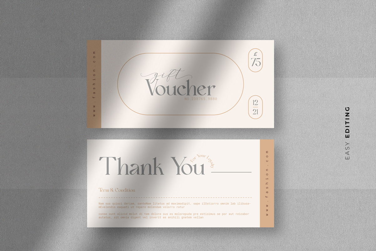 Fashion Gift Voucher, a Card Template by Ahsanjaya (Photo 3 of 3)