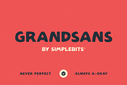 Grandsans — Vintage lettering font, a Sans Serif Font by SimpleBits® (Thumbnail 1 of 5)