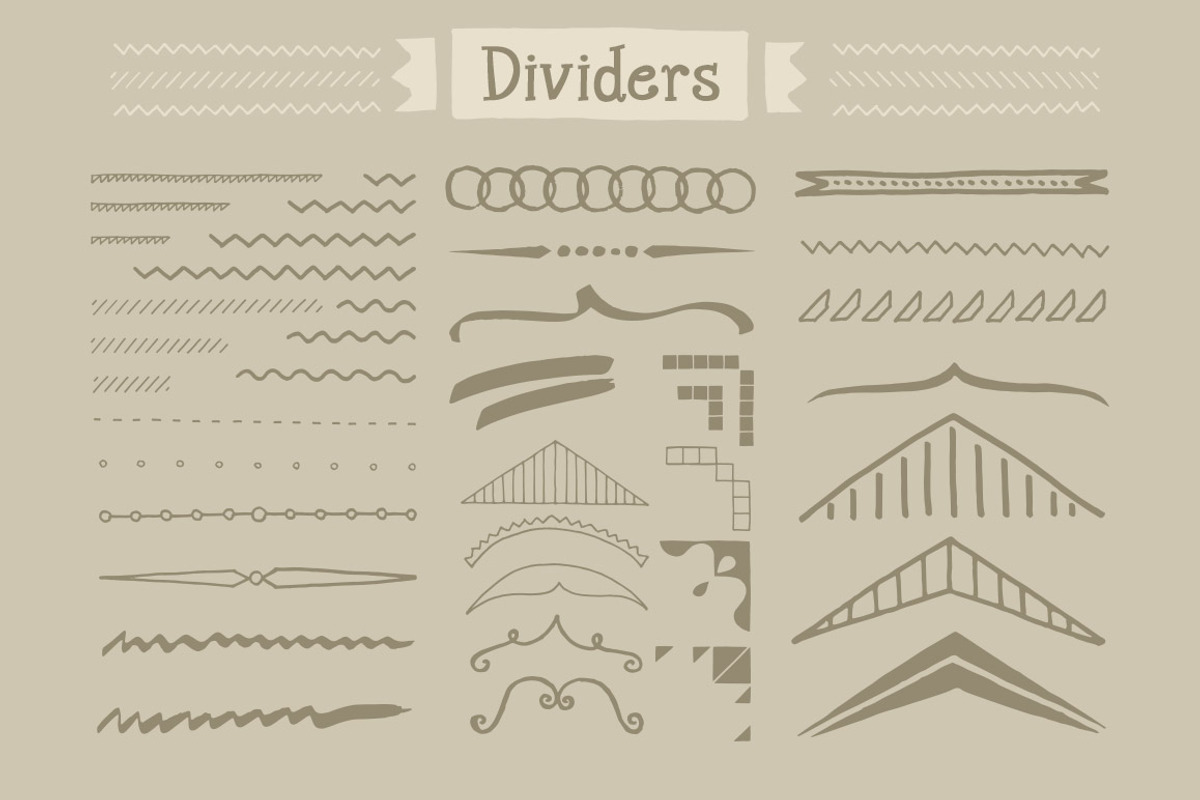 120 Handwritten Decorative Shapes 03 preview 3