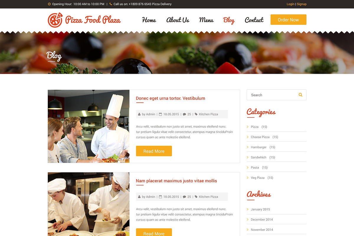Pizza Food Plaza PSD Web Template, a Websites & App Template by WebbyTemplates (Photo 12 of 12)