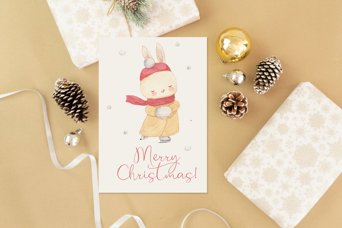 WINTER ANIMALS clipart. Watercolor, an Animal Illustration by OlliArtDesign (Photo 3 of 5)