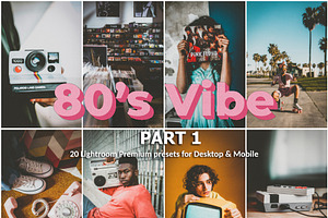 20 Lightroom Presets 80s Vibe part 1