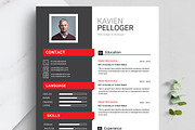Professional Resume CV Template, a Resume Template by Blackcloud_Creations (Thumbnail 5 of 8)
