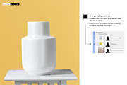 Ceramic Vase, a Household Mockup by Pret-a-Mockup (Thumbnail 4 of 9)