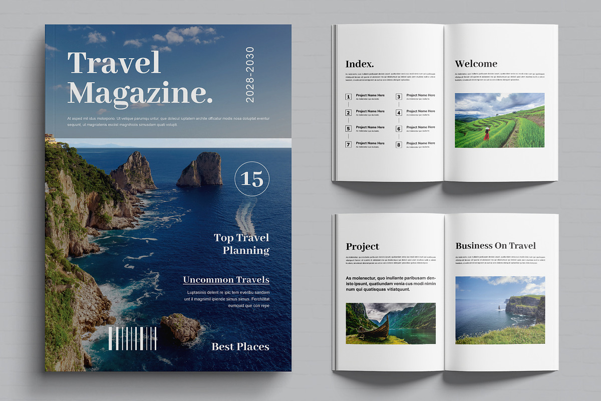 Travel Magazine Design, a Print Template by MightyDesign (Photo 1 of 6)