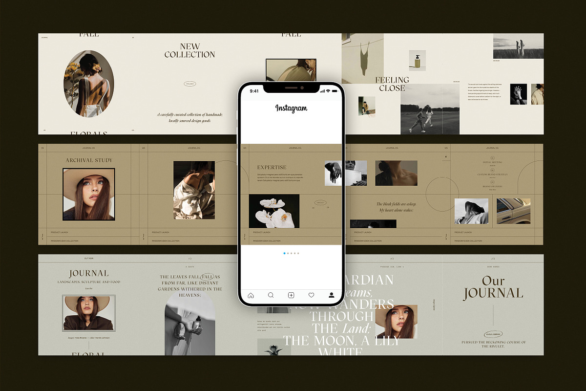 Intentional Social Carousel Kit, a Social Media Template by Studio Standard