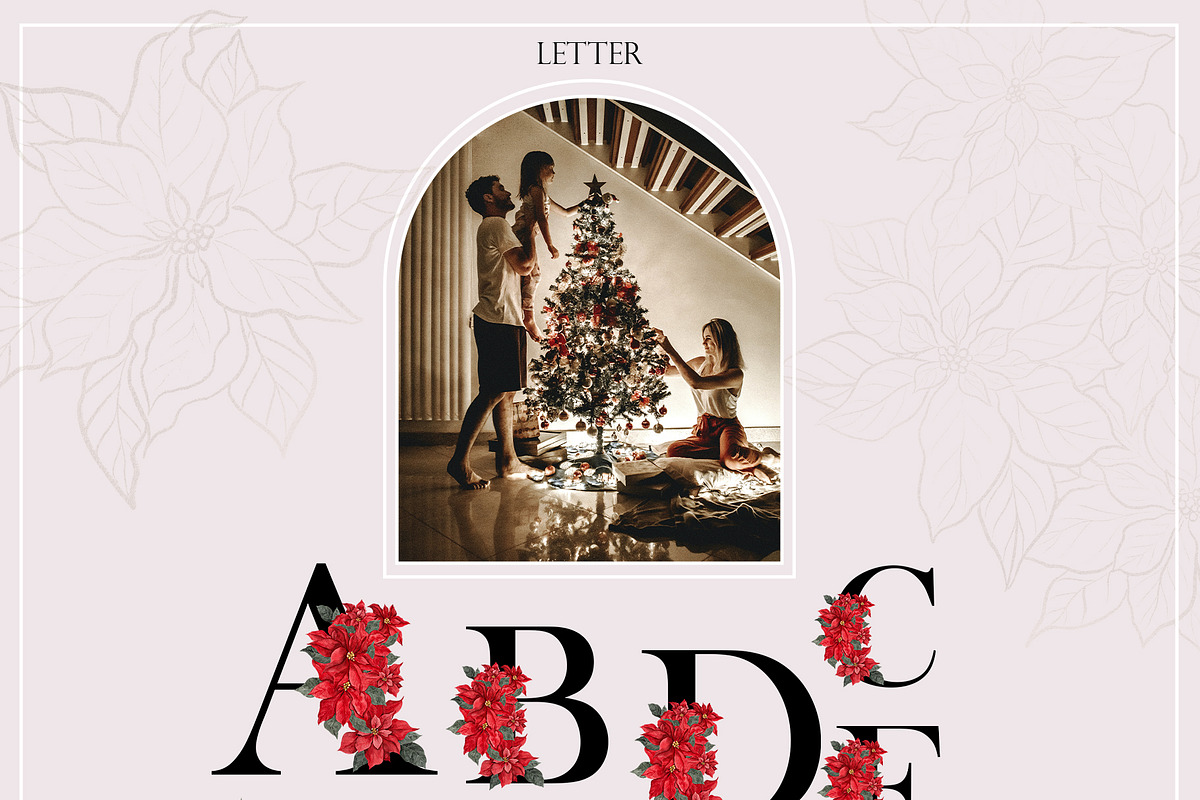 Poinsettia. Christmas Flower, an Object Illustration by ma_i_vi (Photo 3 of 10)