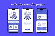 70 AI Isometric illustrations, a Technology Illustration by Vectors Market (Thumbnail 3 of 11)
