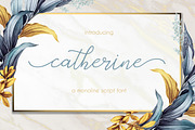 Catherine, a Script Font by Uloel Design (Thumbnail 1 of 6)