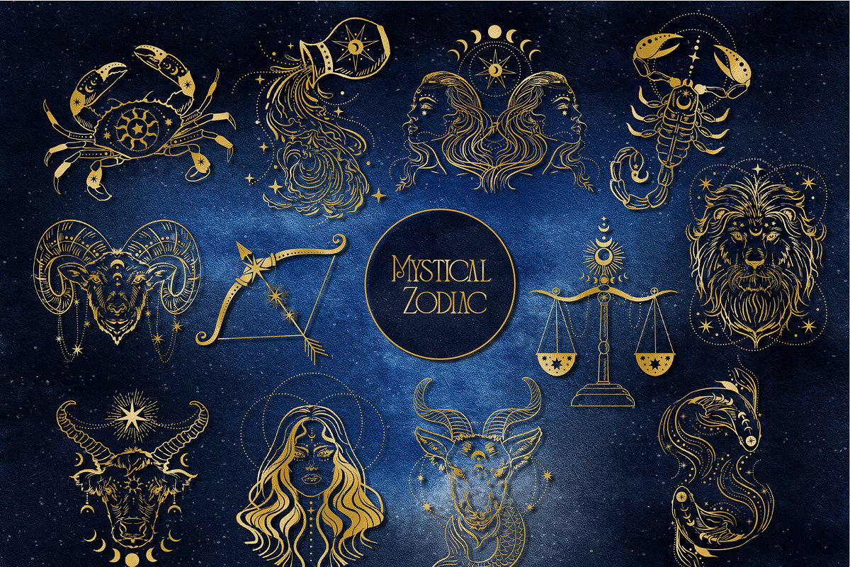 MYSTICAL ZODIAC, a Pattern Graphic by MSNTY STUDIOX (Photo 10 of 28)